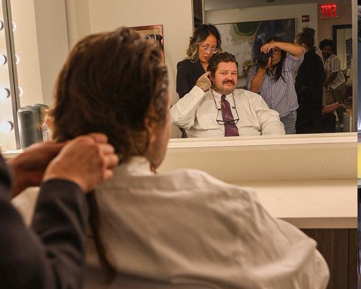 Matty Matheson and Stephen Colbert