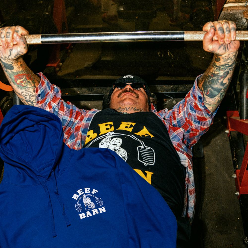 Beef Barn Logo Hoodie Beef Barn Pullover HoodieMatty Matheson