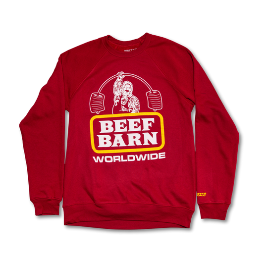 Beef Barn Worldwide Sweatshirt Beef Barn Crewneck SweatshirtMatty Matheson