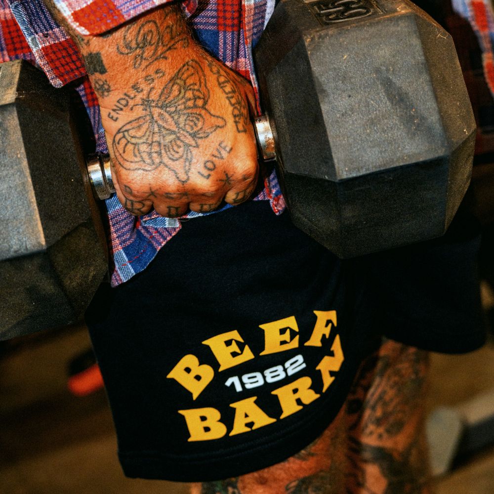 Beef Barn Worldwide Gym Shorts Beef Barn ShortsMatty Matheson