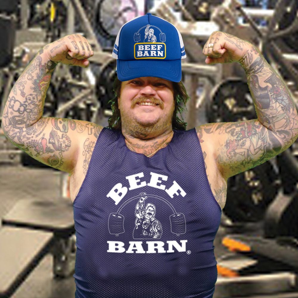Beef Barn Worldwide Striped Hat Beef Barn HatMatty Matheson