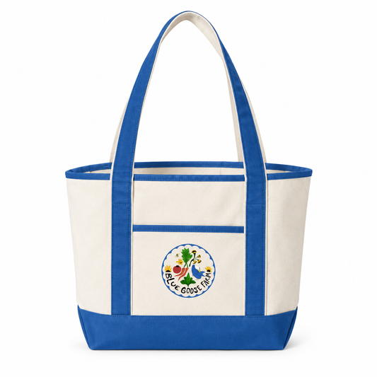 Blue Goose Farm Crest Tote Bag Blue Goose Farm Tote BagMatty Matheson