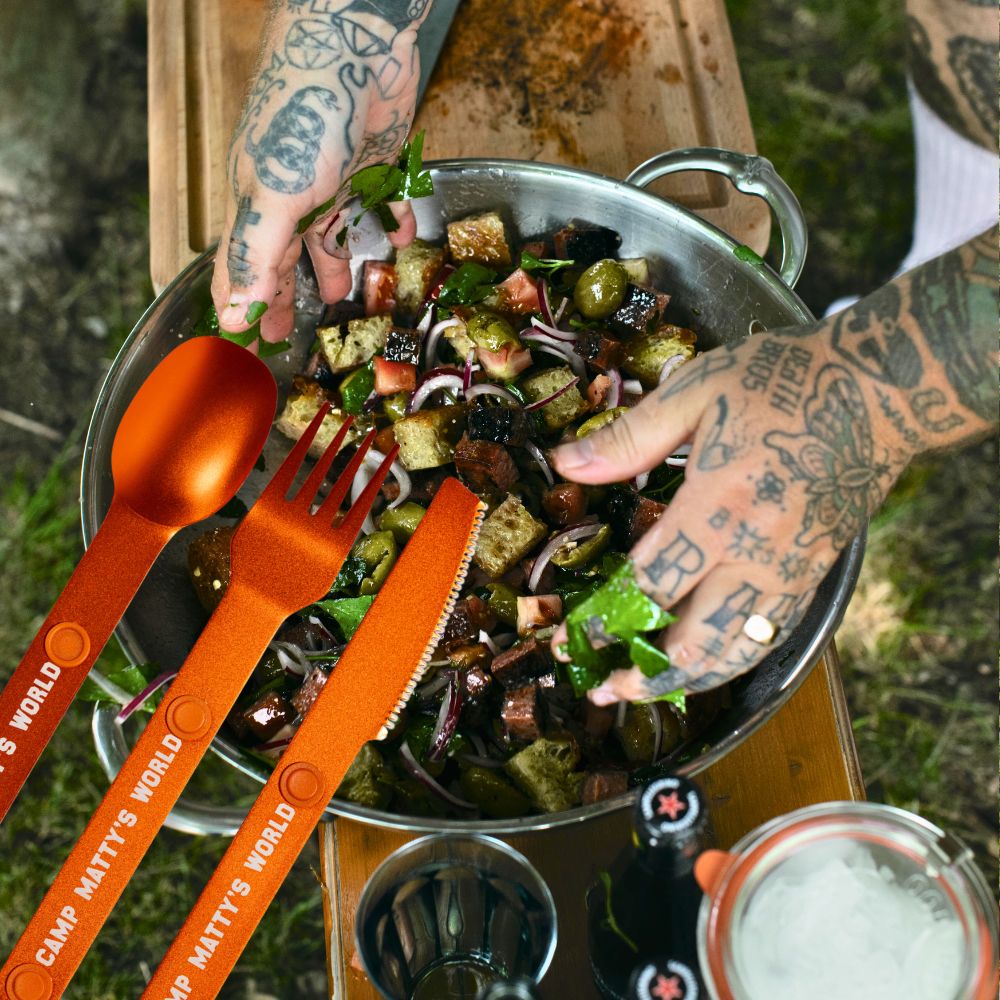 Camp Matty's World Utensil Set