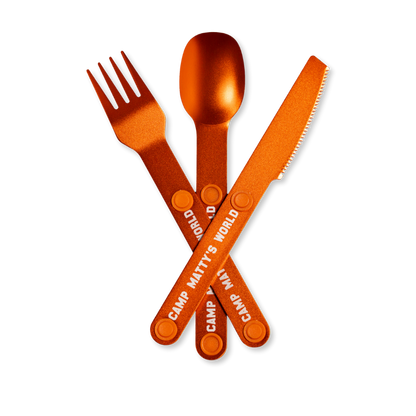 Camp Matty's World Utensil Set