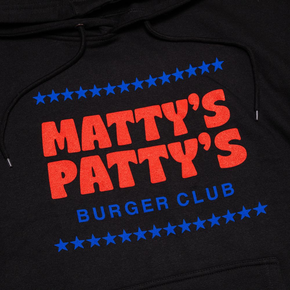 Matty's Patty's Burger Club Hoodie Matty's Patty's Pullover HoodieMatty Matheson