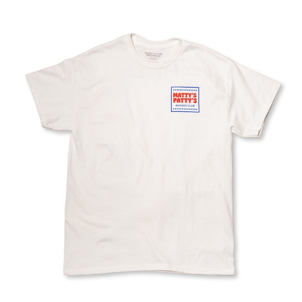Matty's Patty's Burger Club T-Shirt Matty's Patty's T-ShirtMatty Matheson
