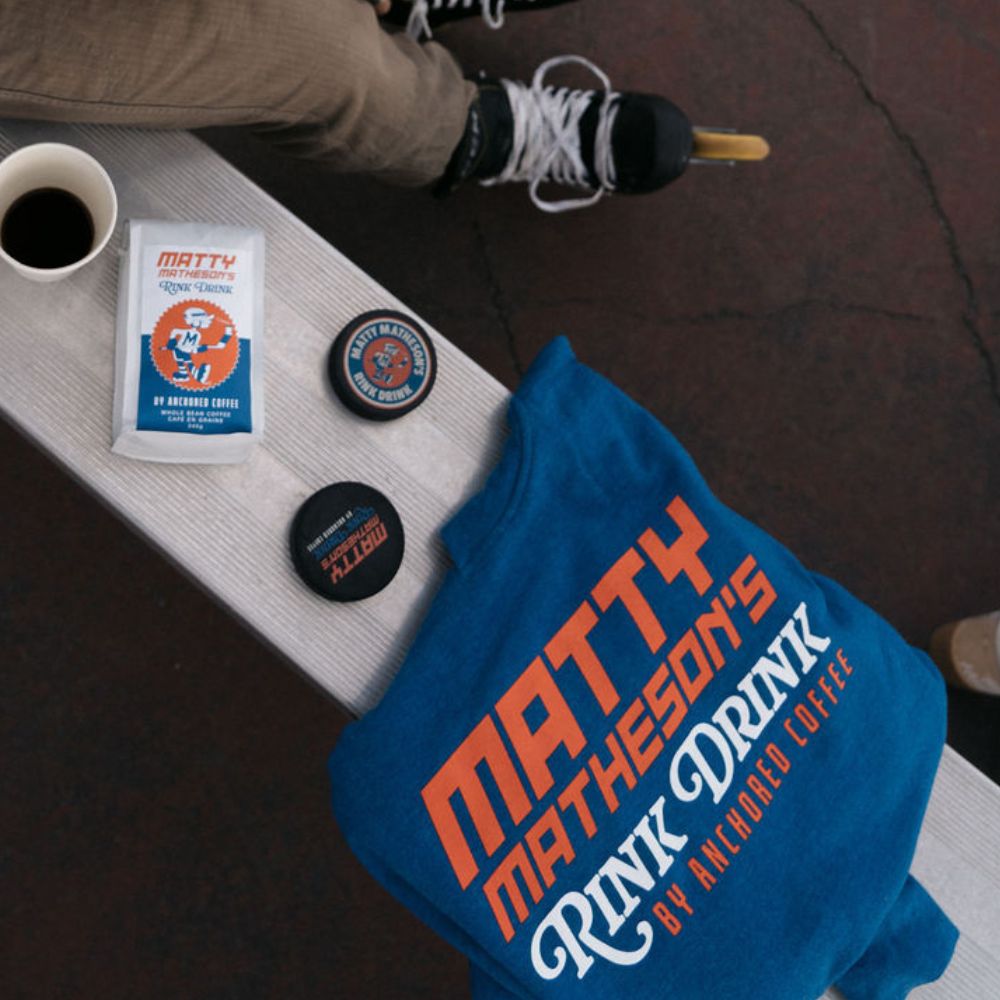 Anchored x Matty Rink Drink Hoodie Anchored Coffee Pullover HoodieMatty Matheson