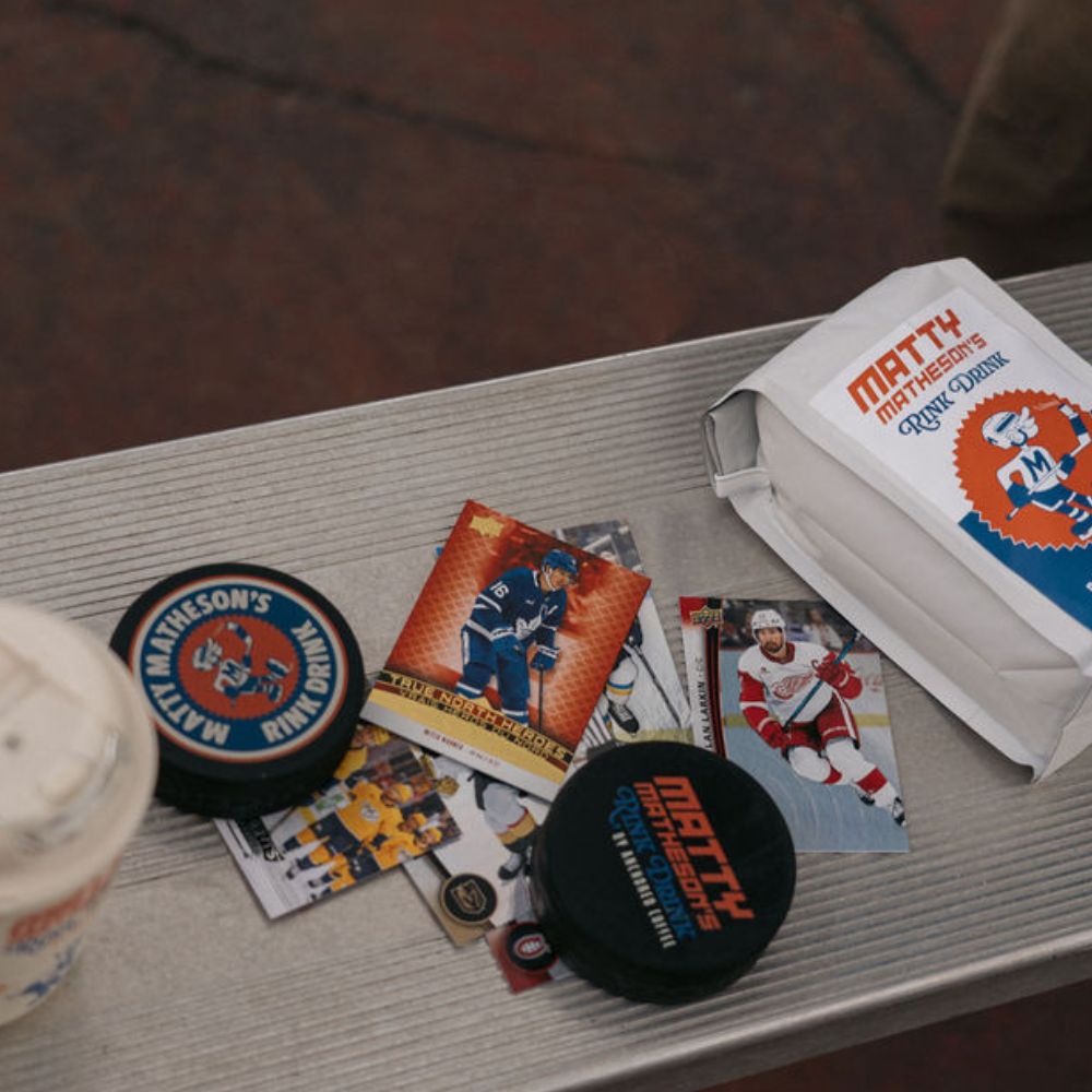 Anchored x Matty Rink Drink Hockey Puck Anchored Coffee Hockey PuckMatty Matheson