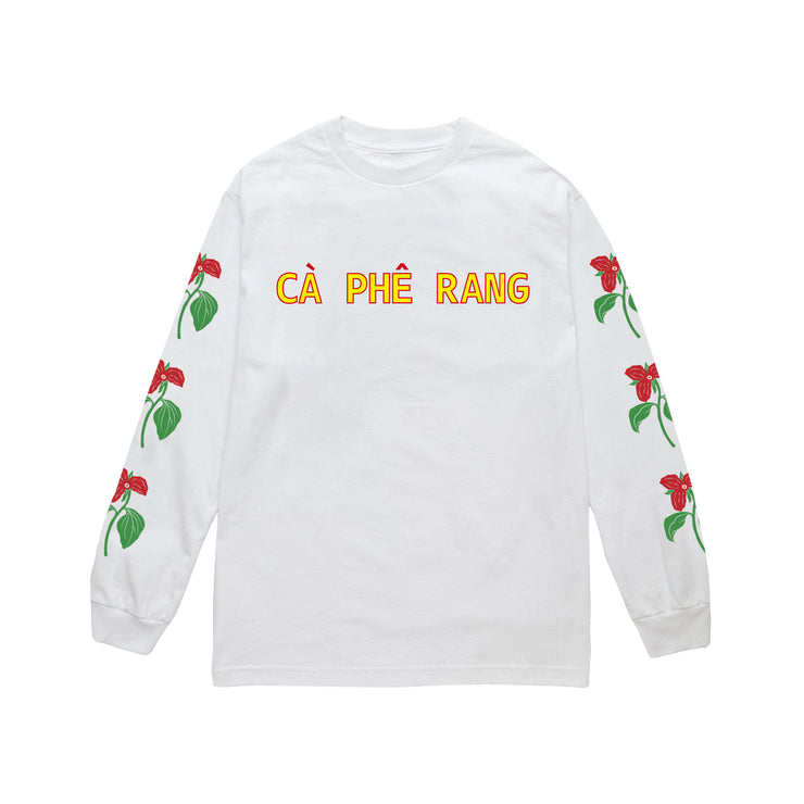 Ca Phe Rang Long Sleeve T-shirt White