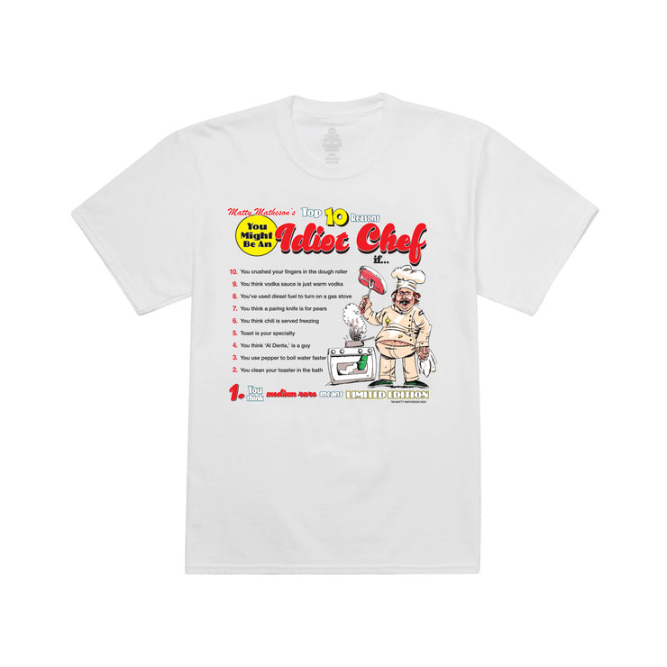 Idiot Chef T-shirt White